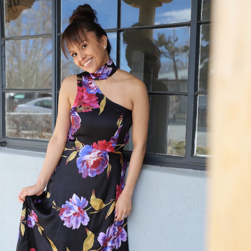Floral Choker Dress
